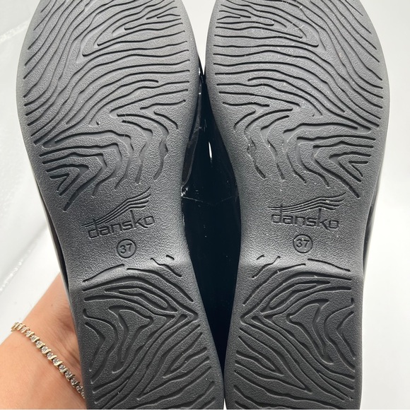 NWOB Dansko Lexie black patent leather mule size 37 US 6.5-7 - Picture 10 of 10